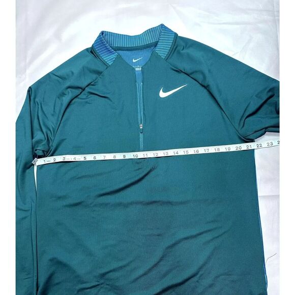 Nike Pro Elite Half Zip Track Pullover Top Blue Green CW2705-375 Large NEW RARE - Picture 7 of 8